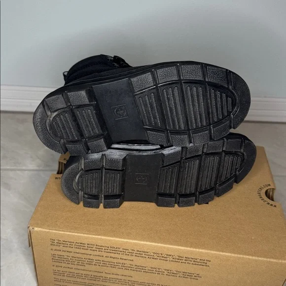 Dr martens Black Canvas Lace-Up Boots - Picture 5 of 7